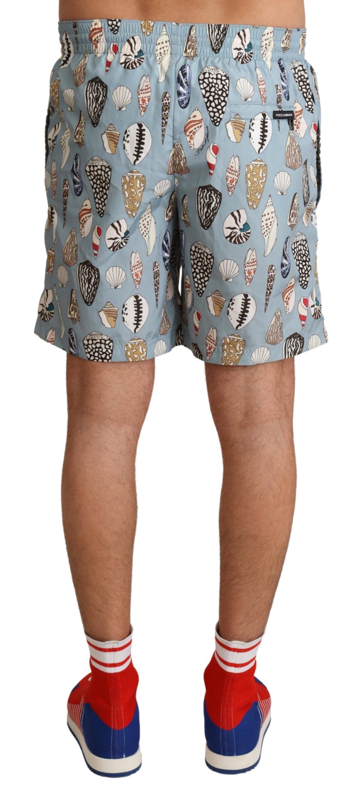 Dolce &amp; Gabbana Elegant swim shorts with shell print