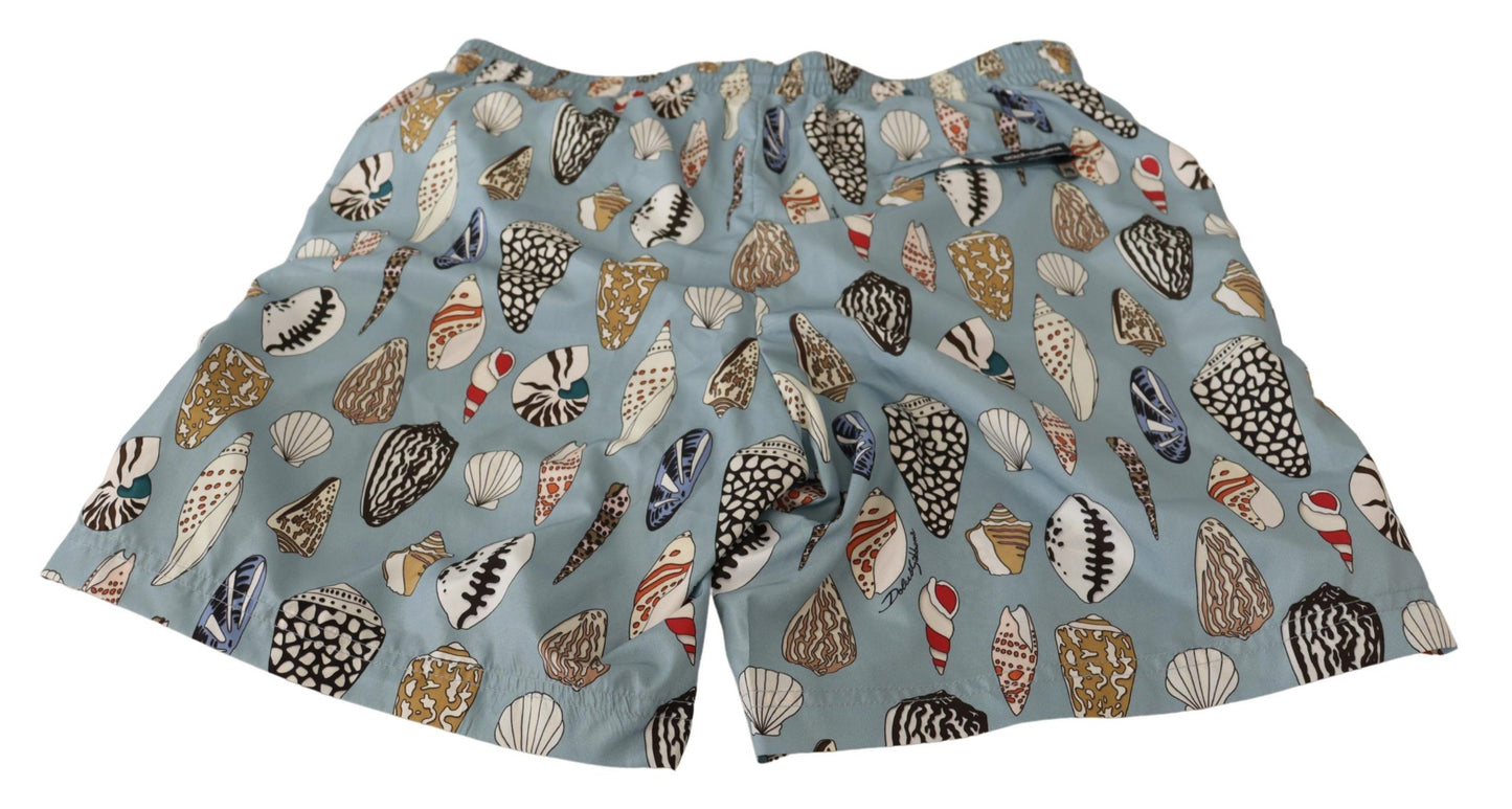 Dolce &amp; Gabbana Elegant swim shorts with shell print