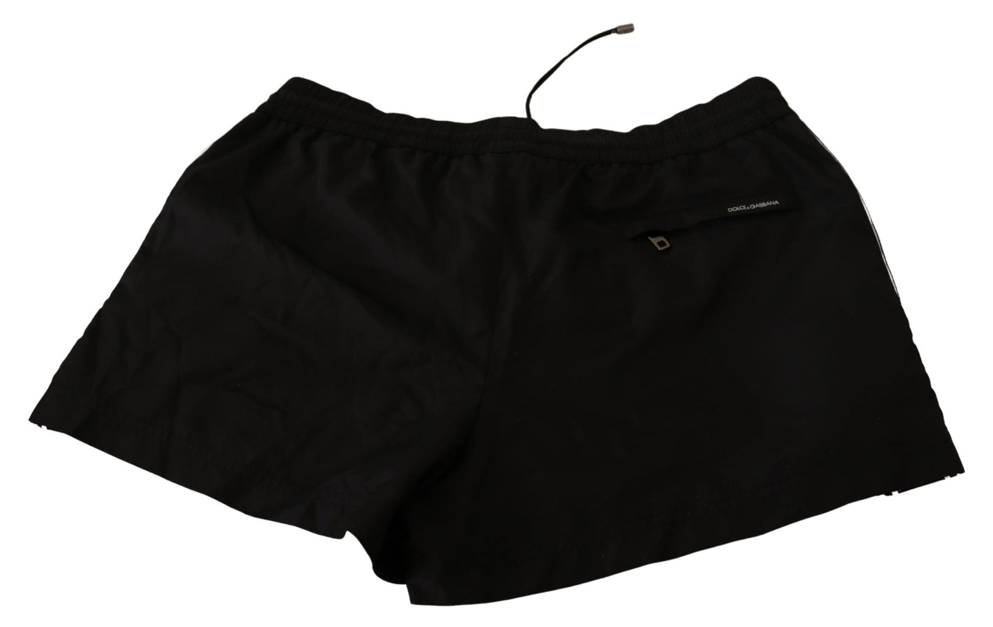 Dolce & Gabbana Elegante schwarze KING Motiv-Badehose