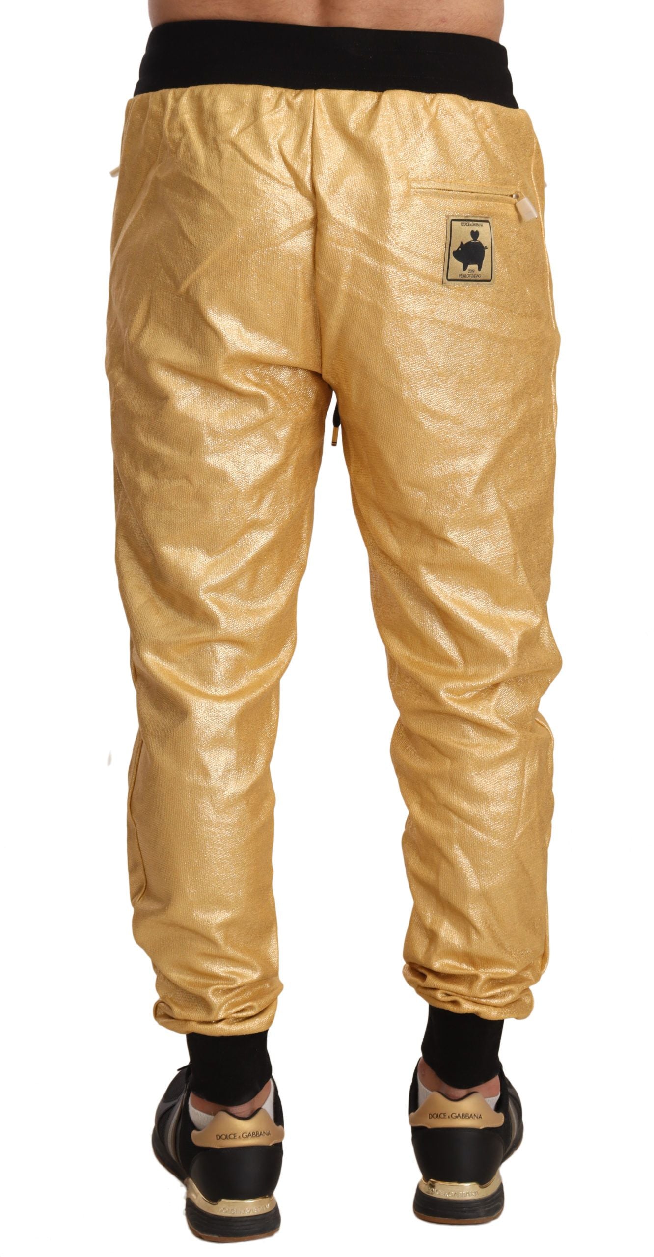 Dolce & Gabbana Gold Jahr des Schweins Sweatpants