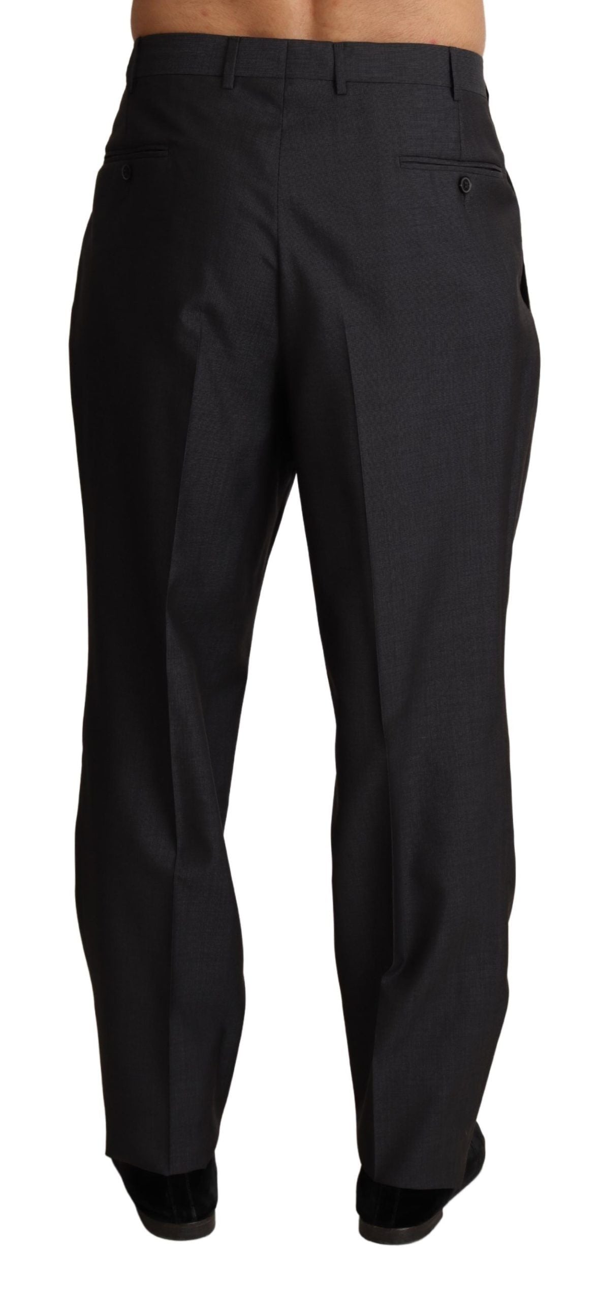 Dolce &amp; Gabbana Elegant Gray Skinny Dress Pants