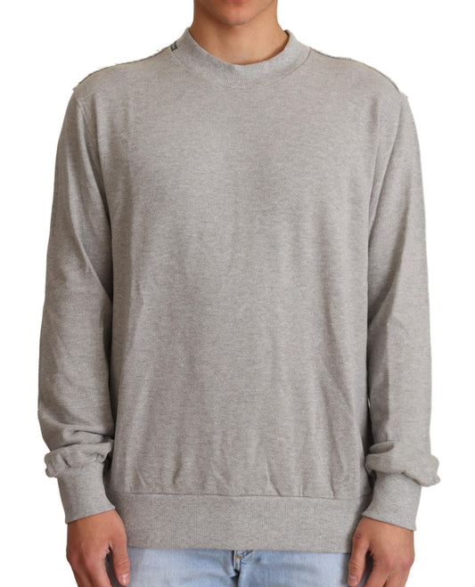 Dolce &amp; Gabbana Sophisticated grey round neck sweater