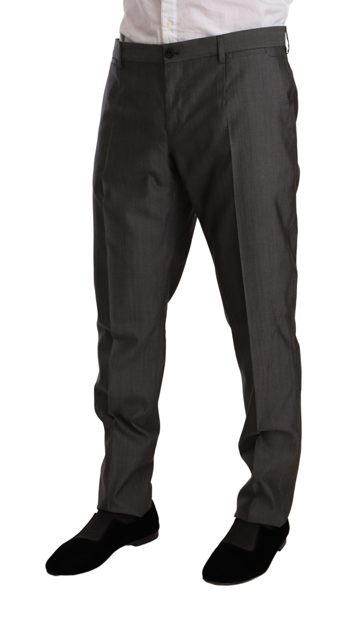 Dolce &amp; Gabbana Elegant Martini Slim-Fit Suit in Wool and Silk