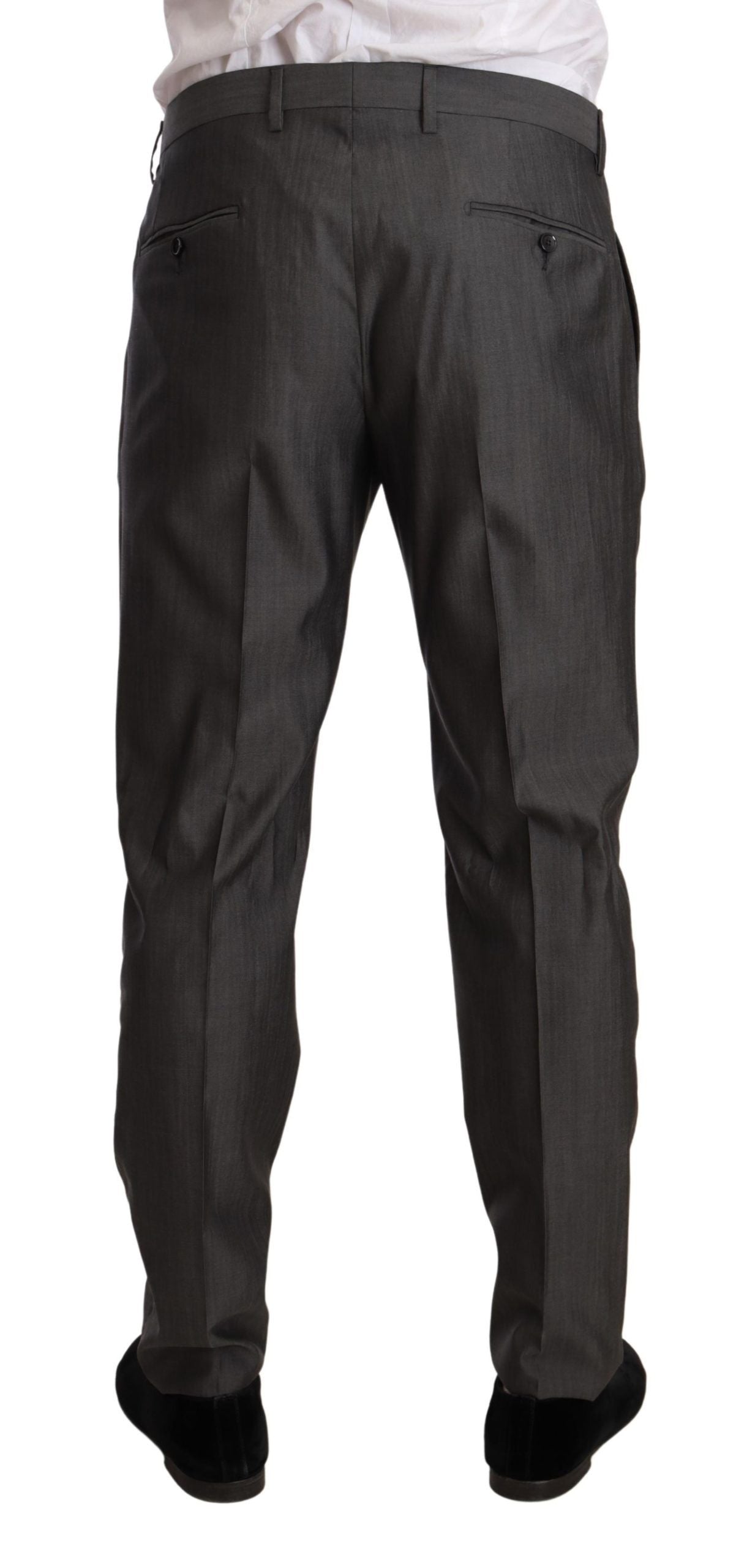 Dolce &amp; Gabbana Elegant Martini Slim-Fit Suit in Wool and Silk