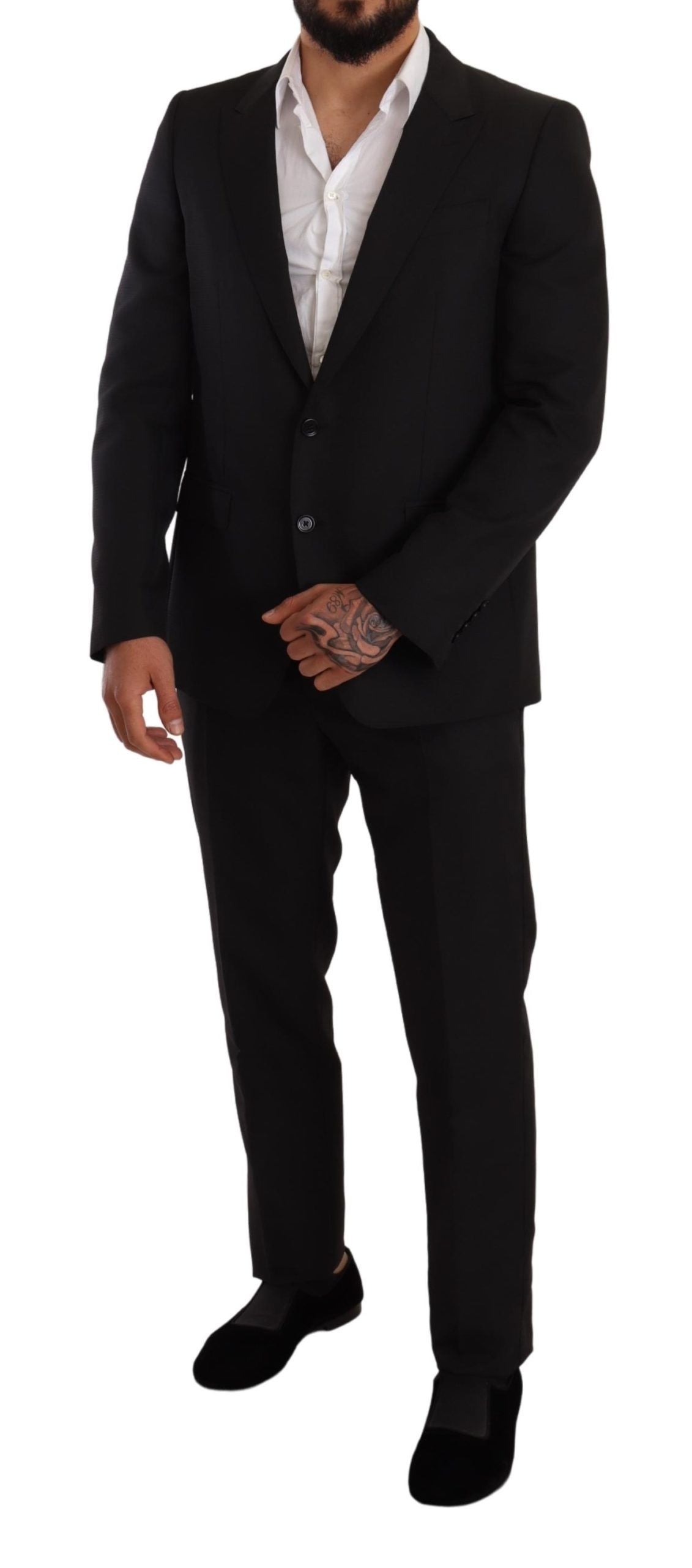 Dolce &amp; Gabbana Elegant Martini Slim Fit Suit Two Piece