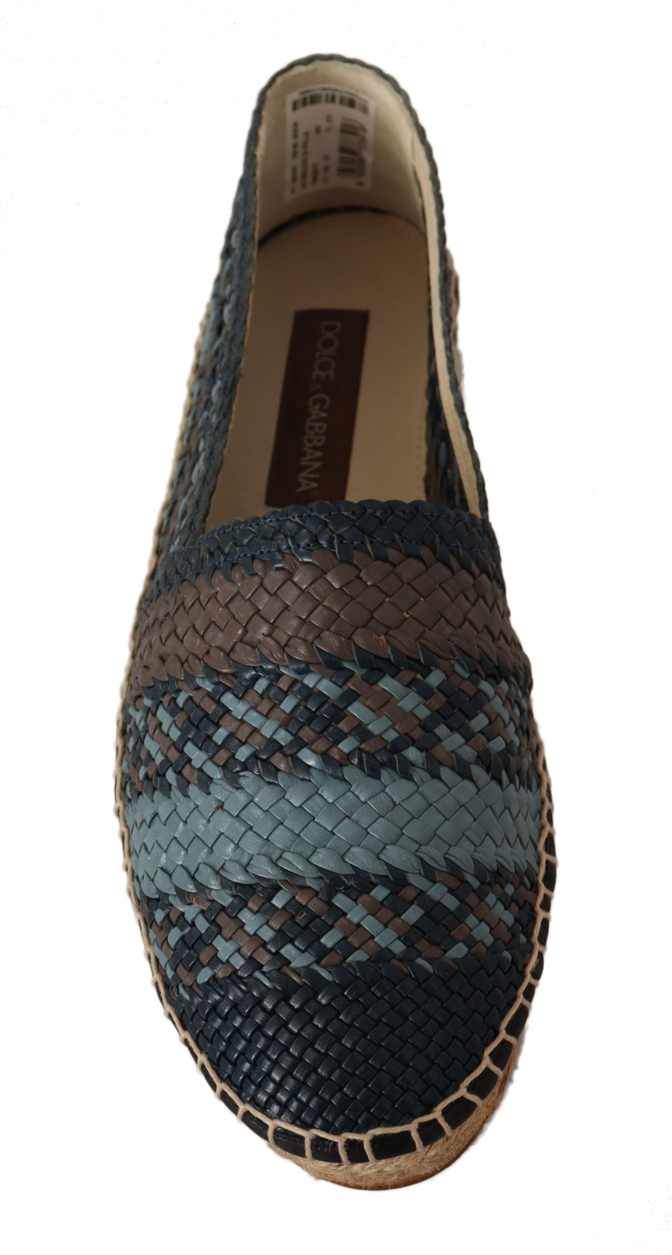 Dolce &amp; Gabbana Elegant espadrilles made of woven leather