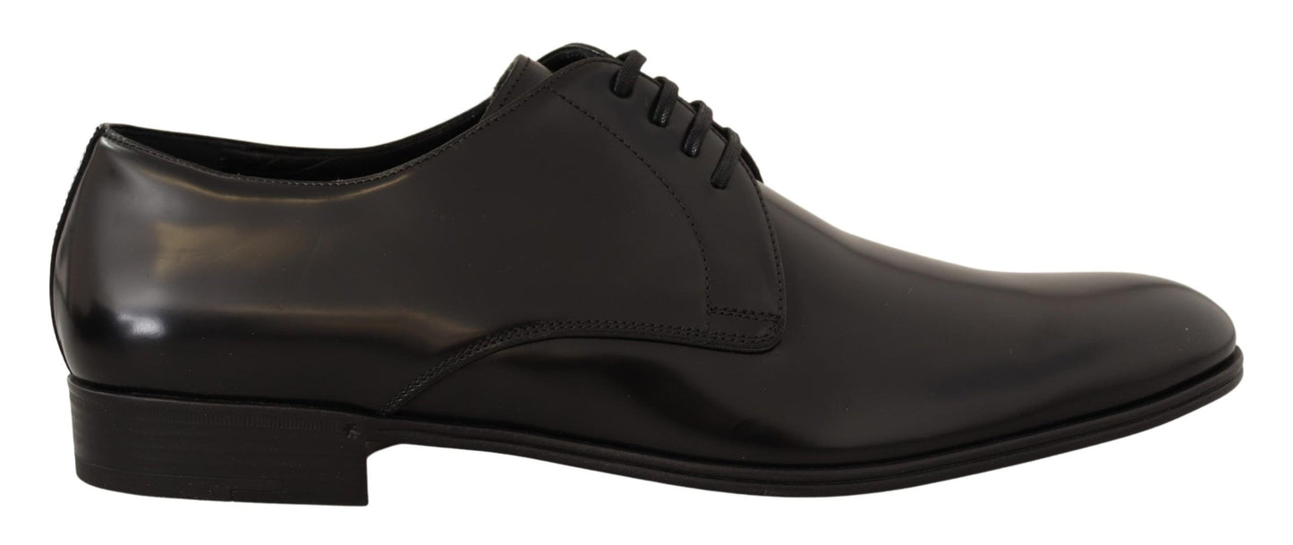 Dolce &amp; Gabbana Elegant Derby Shoes in Black Leather