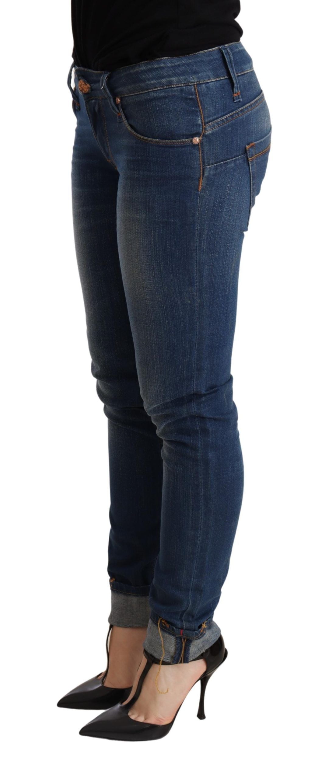 Eight chic blue washed push-up skinny jeans