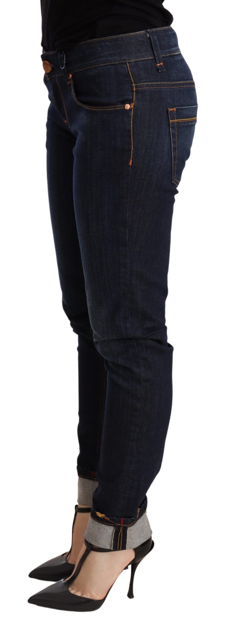 Eight chic dark blue skinny jeans