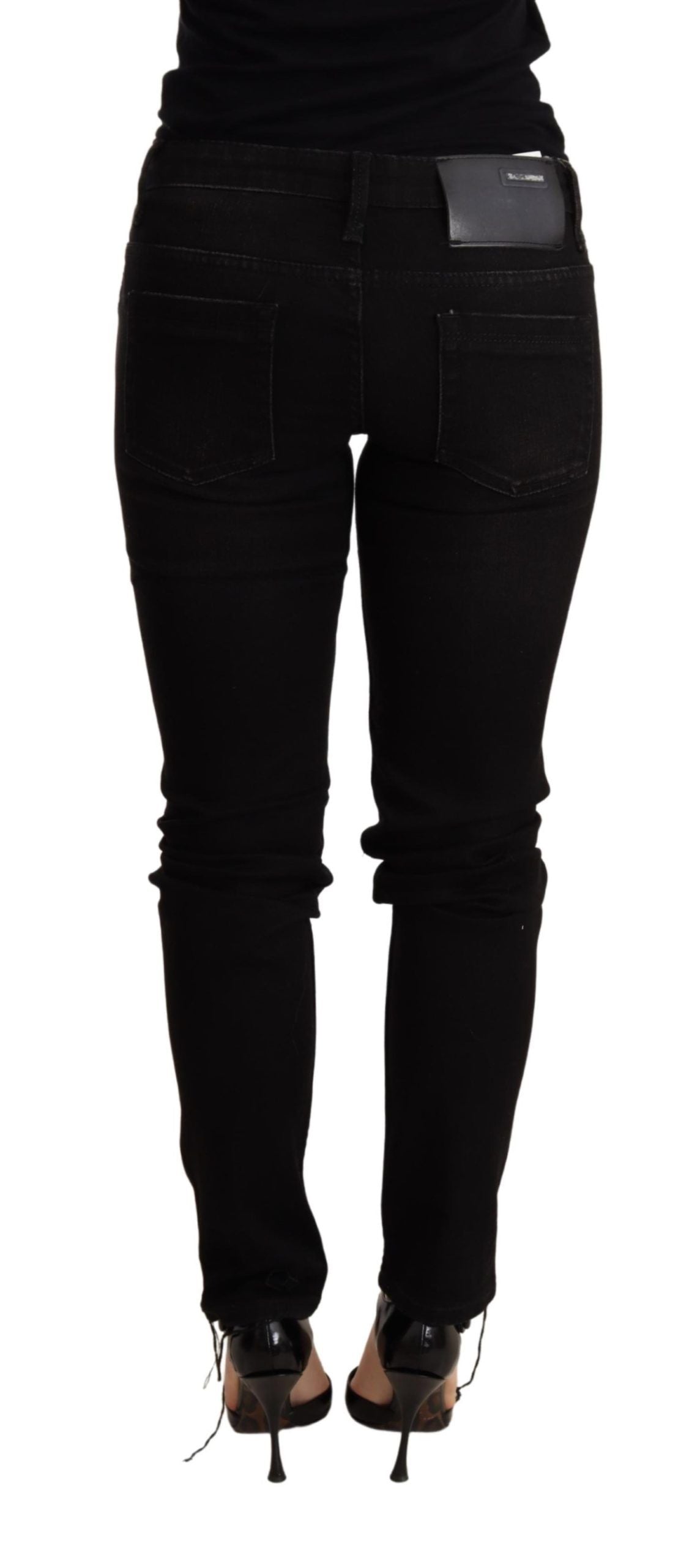 Eight Elegant Slim Fit Black Denim