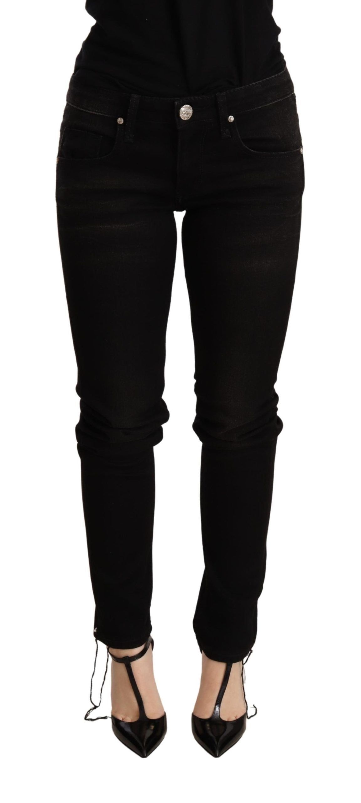 Eight Elegant Slim Fit Black Denim