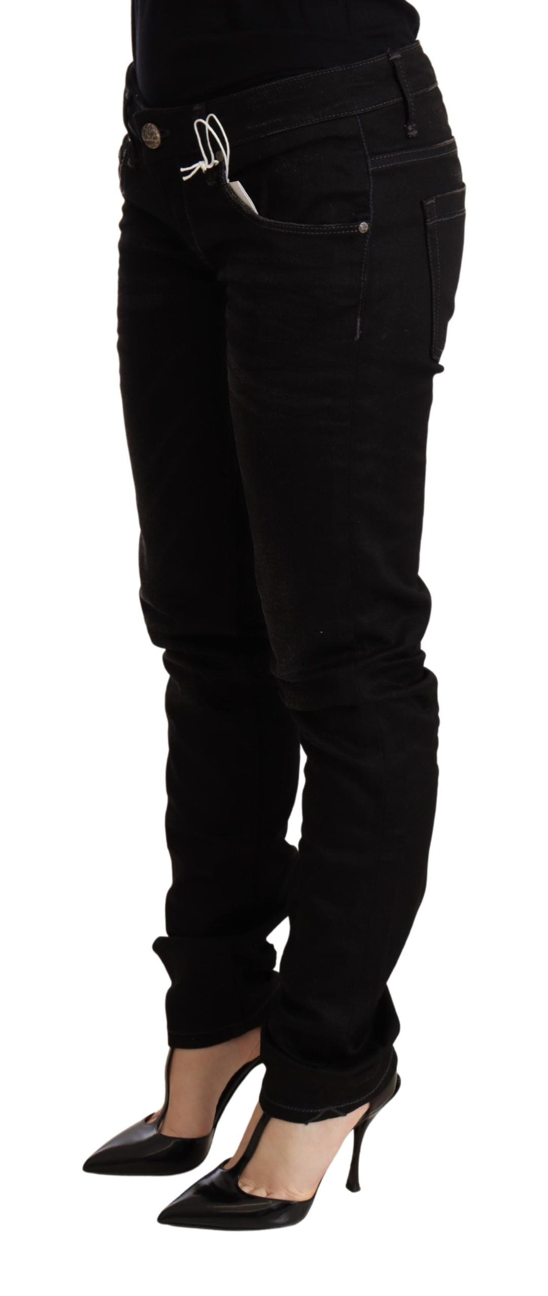 Eight slim skinny jeans with black wash