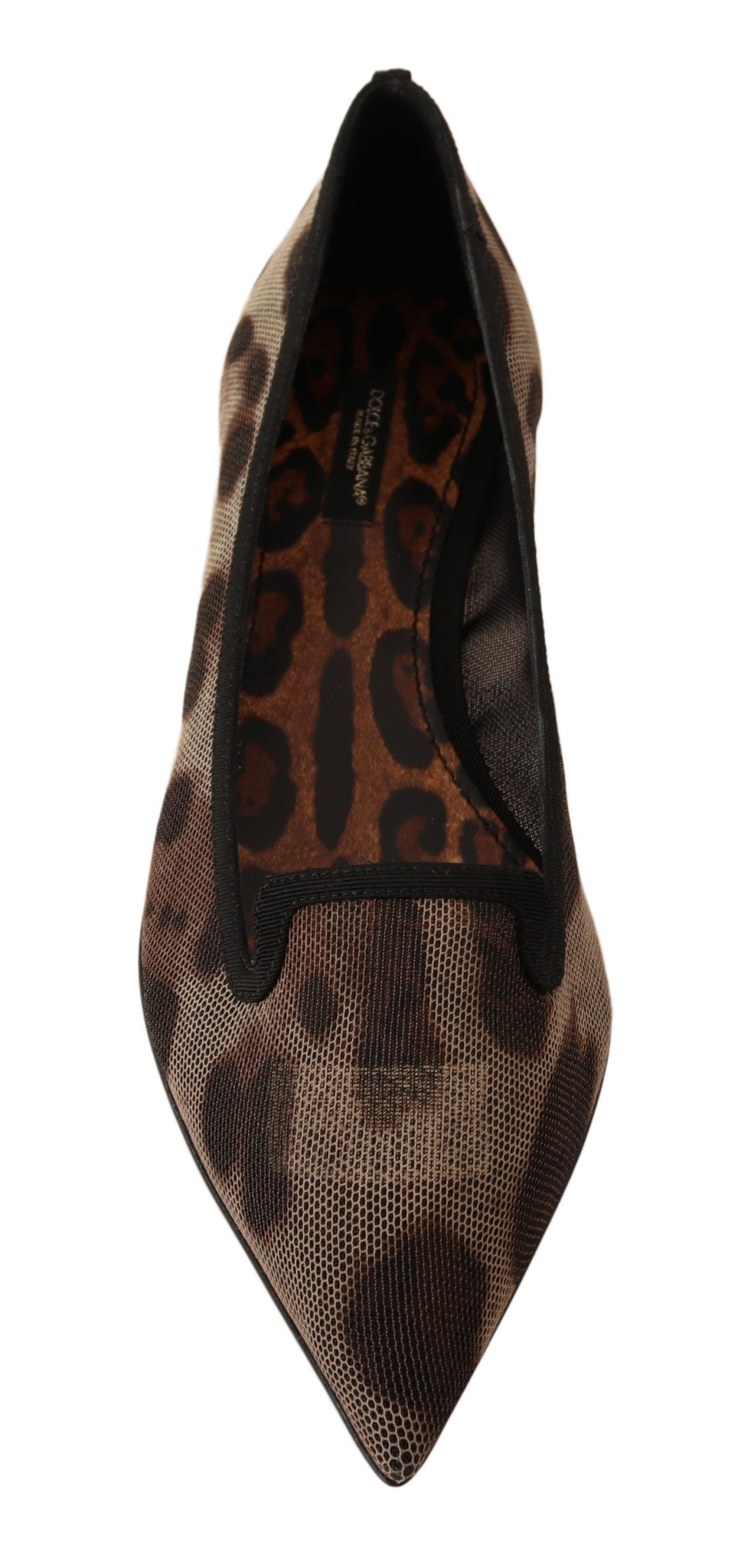 Dolce &amp; Gabbana Elegant flat loafers with leopard print