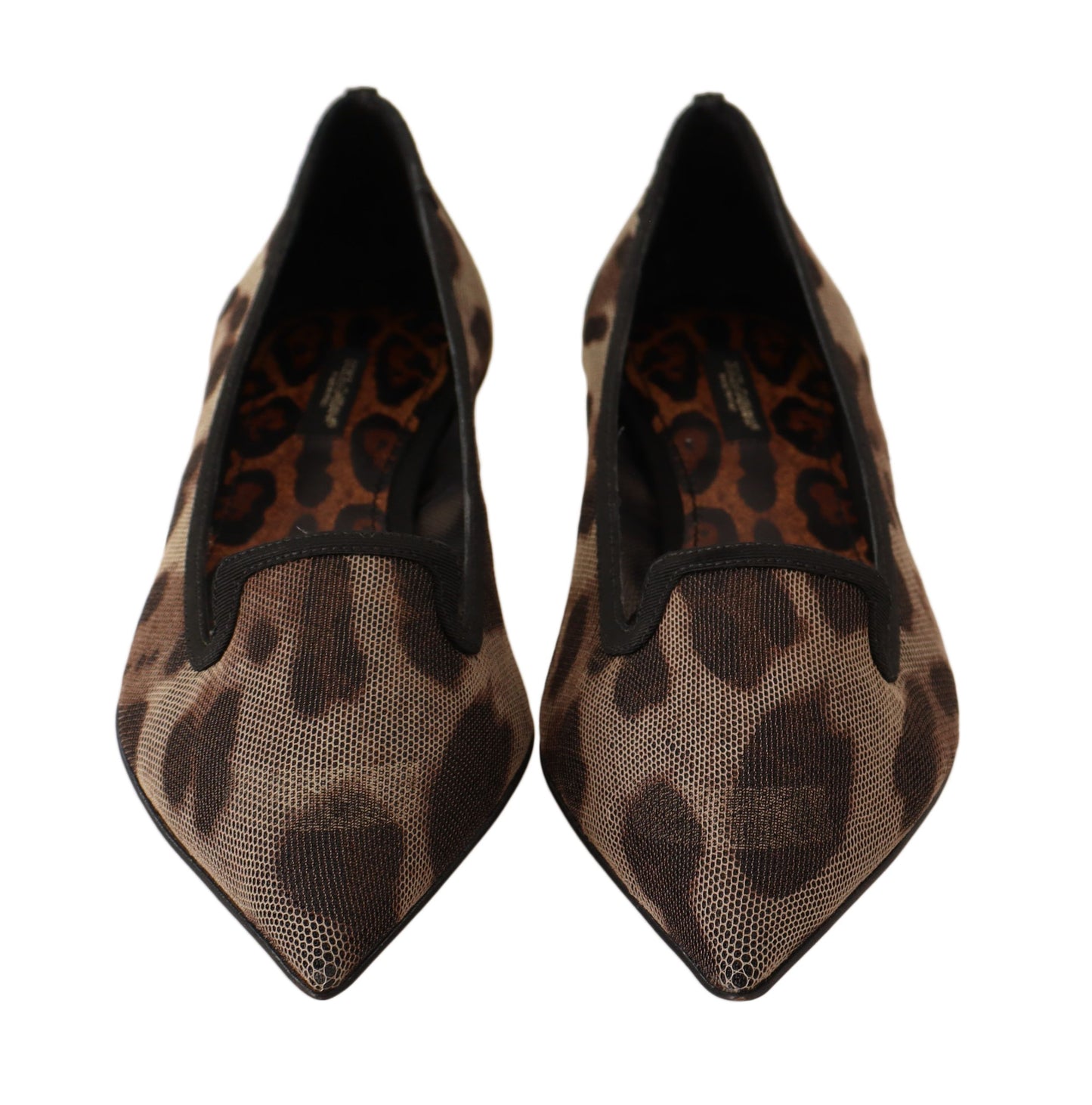 Dolce &amp; Gabbana Elegant flat loafers with leopard print