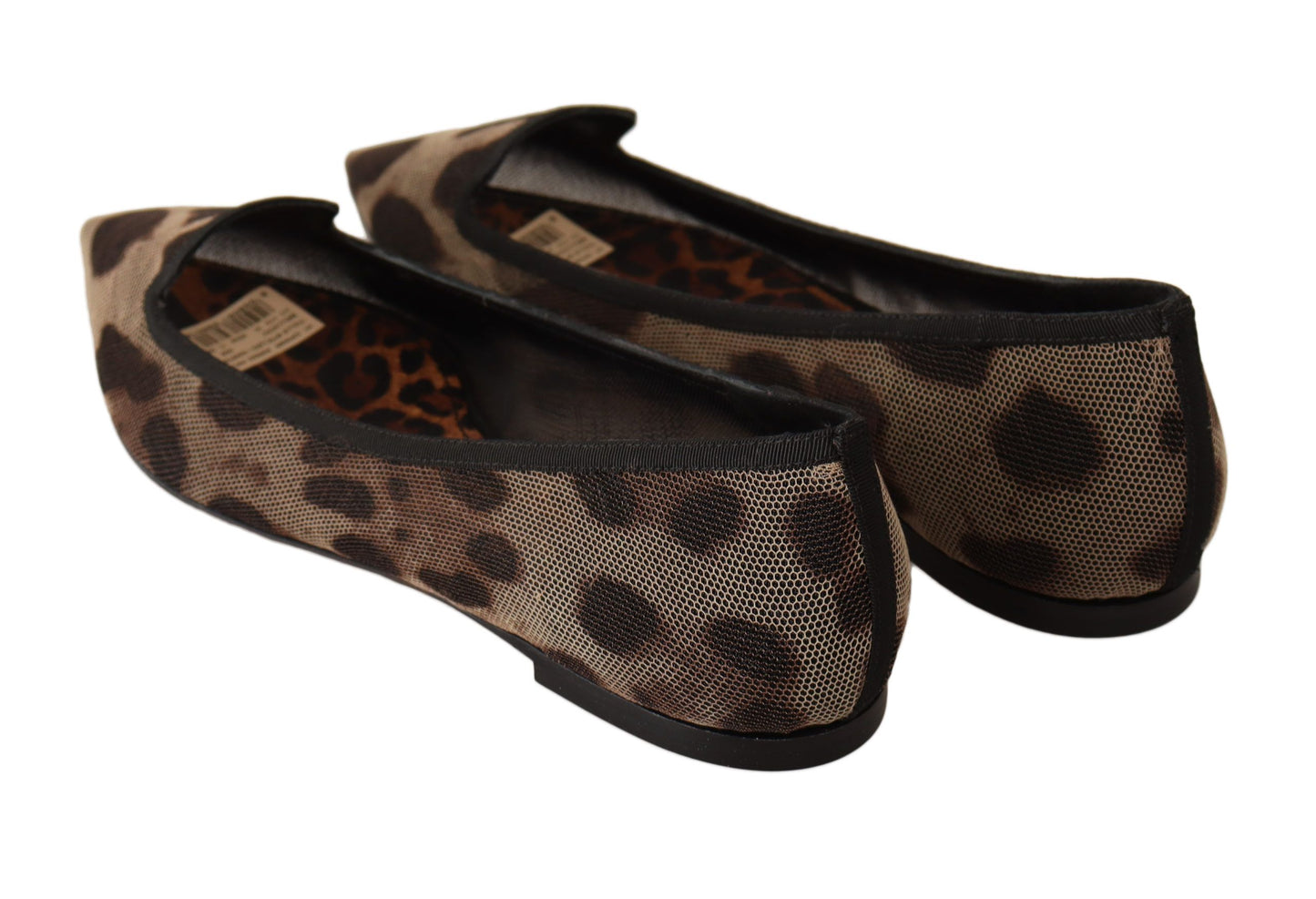 Dolce &amp; Gabbana Elegant flat loafers with leopard print