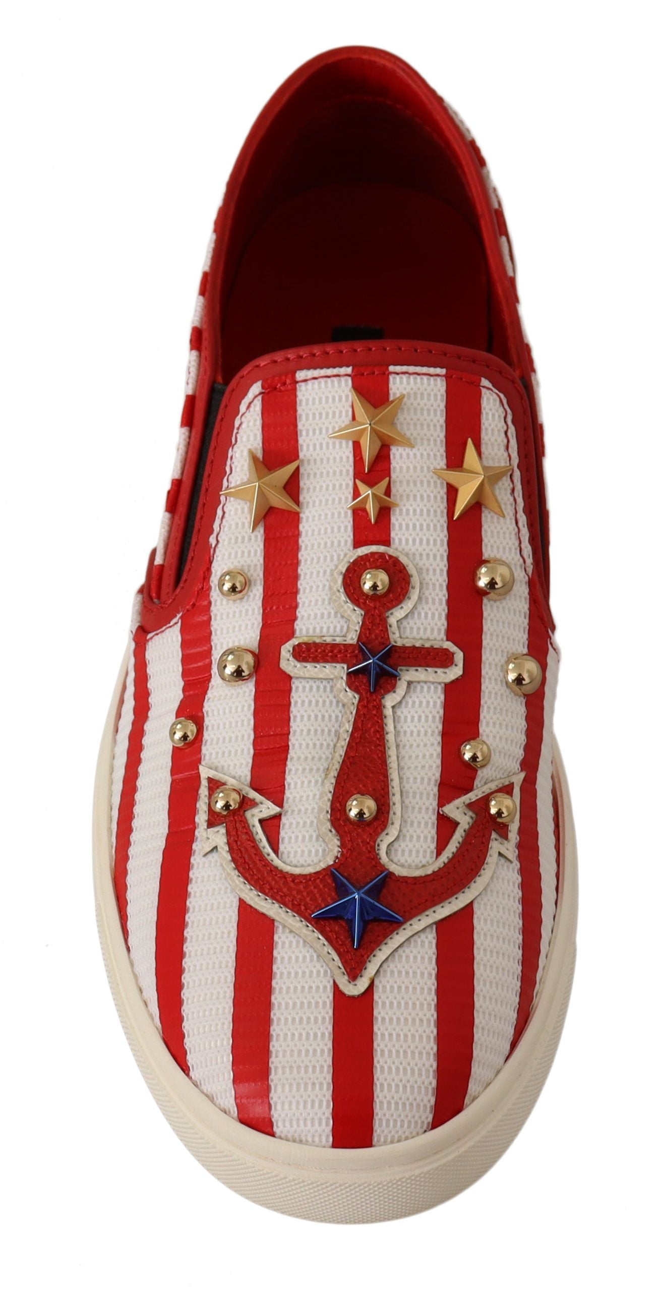 Dolce &amp; Gabbana loafers with stripe pattern and studs