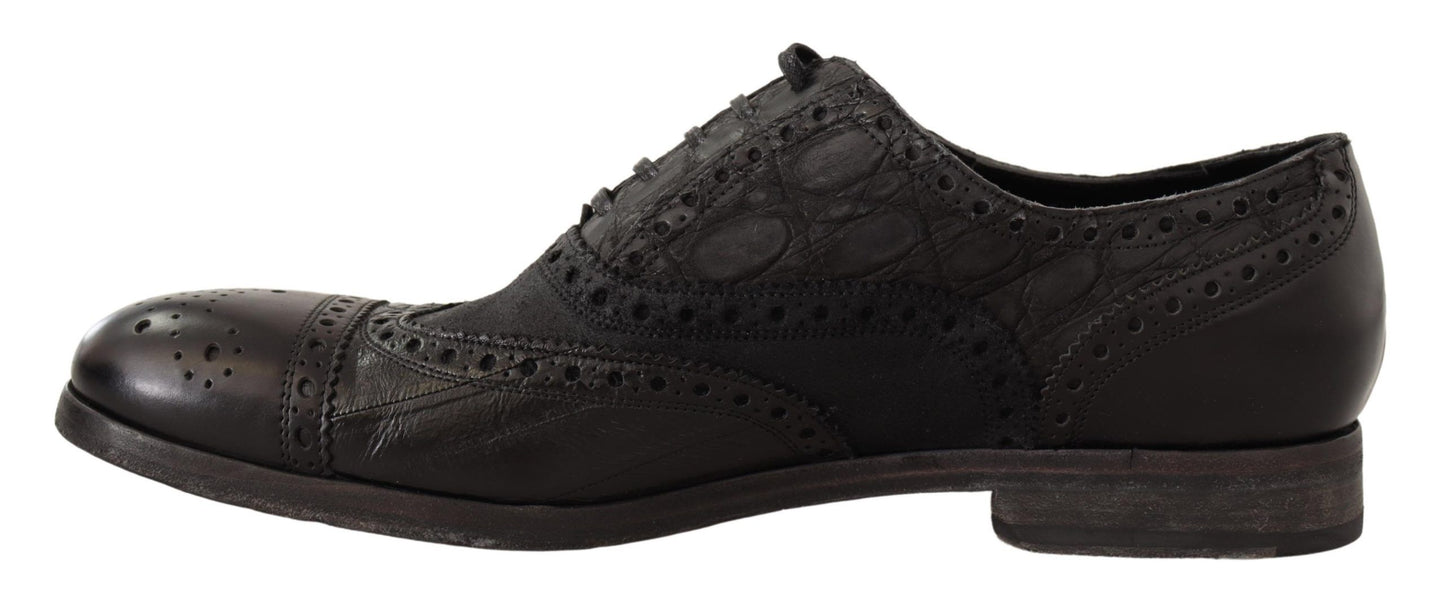 Dolce &amp; Gabbana Exotic Leather Brogue Derby Dress Shoes