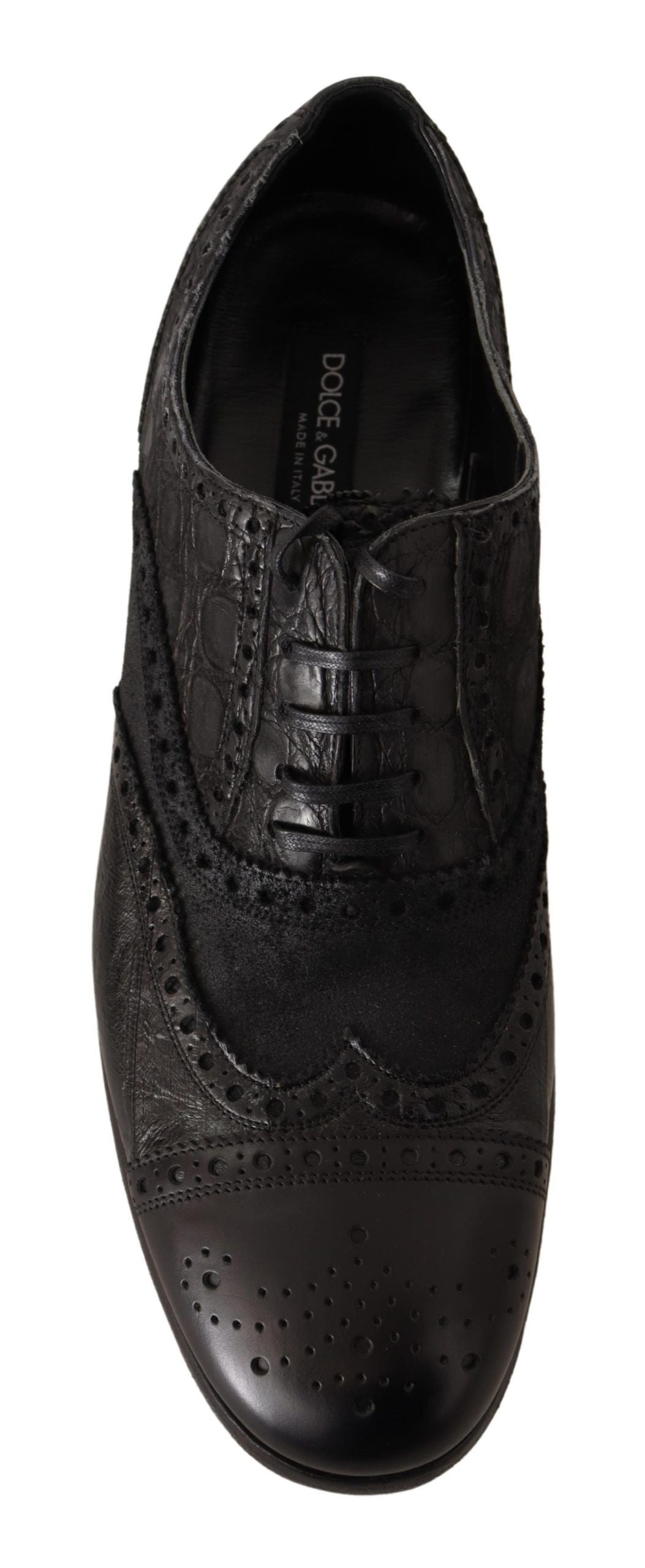 Dolce &amp; Gabbana Exotic Leather Brogue Derby Dress Shoes