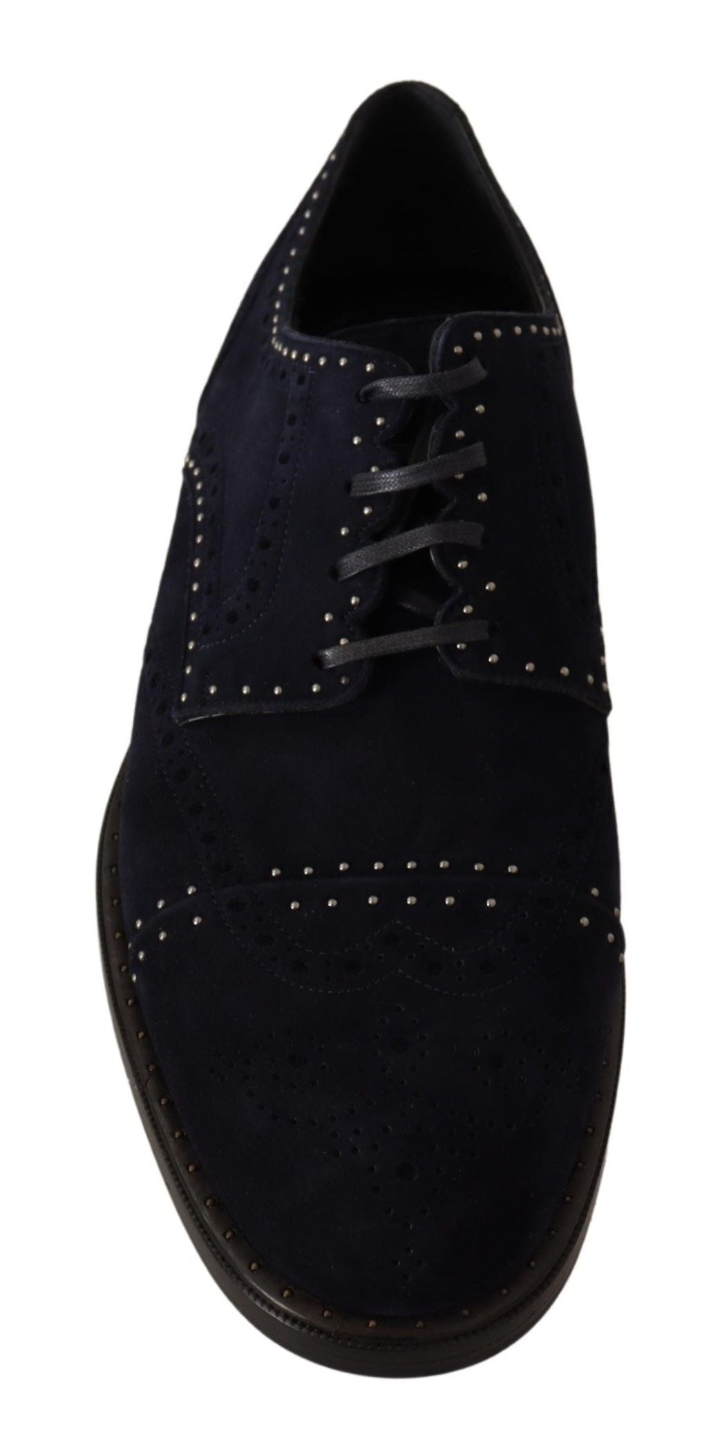 Dolce &amp; Gabbana Elegant suede derby shoes with silver studs