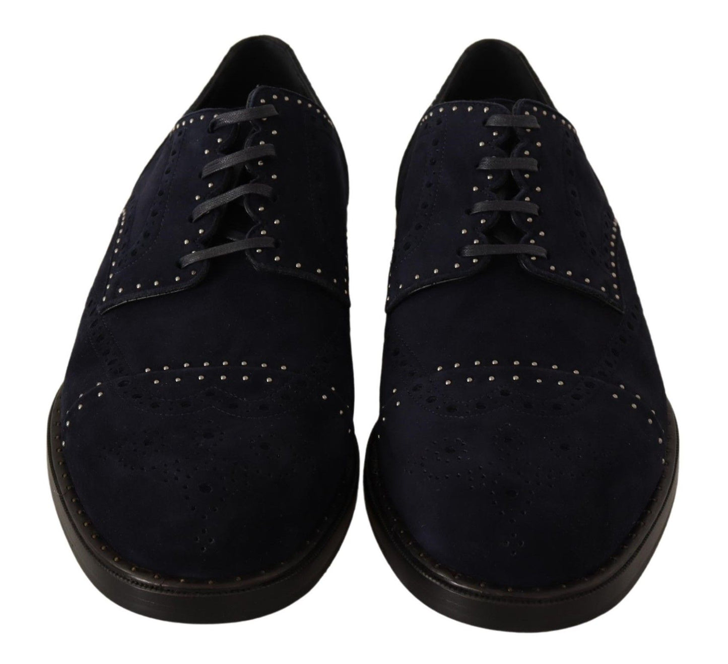 Dolce &amp; Gabbana Elegant suede derby shoes with silver studs