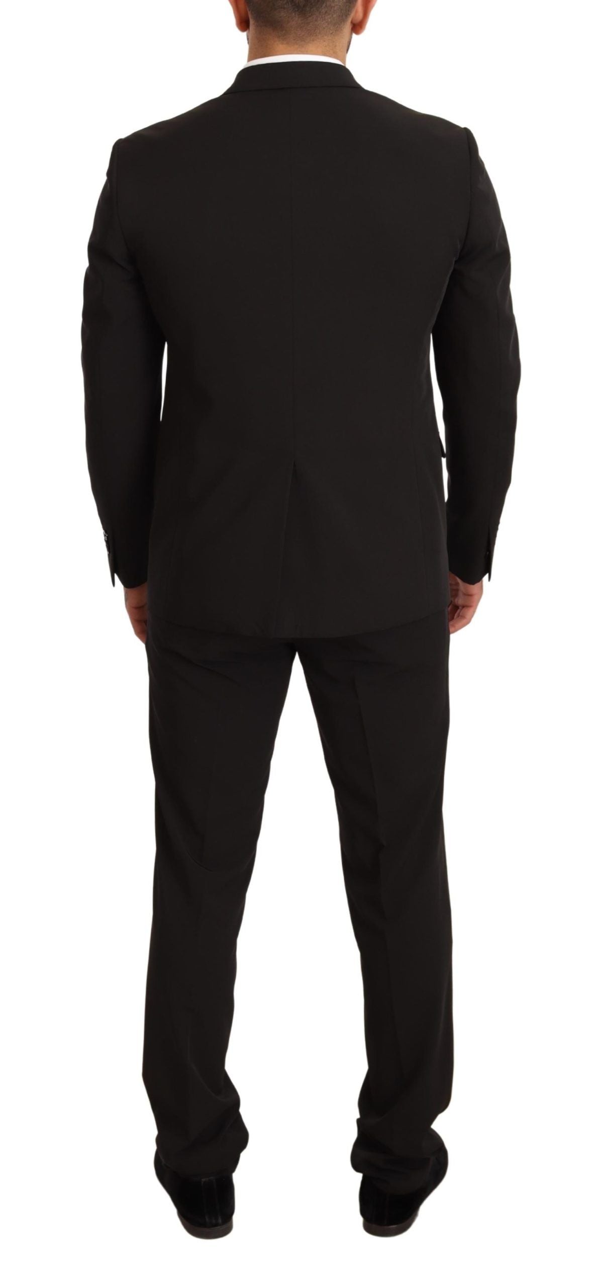 Domenico Tagliente Elegant black two-piece slim fit suit