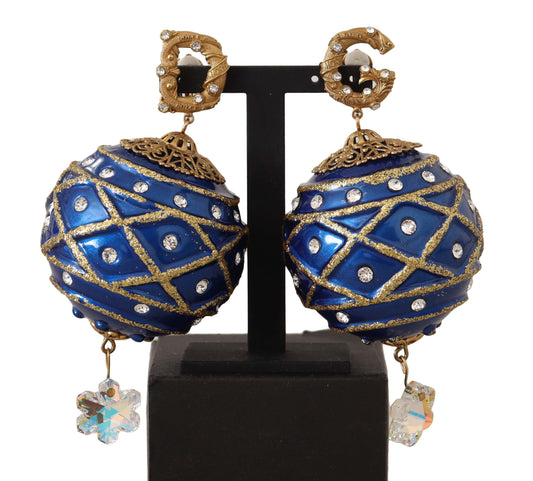 Dolce &amp; Gabbana Dazzling Festive Crystal Clip Earrings