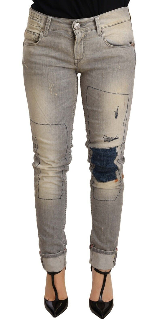 Eight chic slim fit denim jeans with grey wash