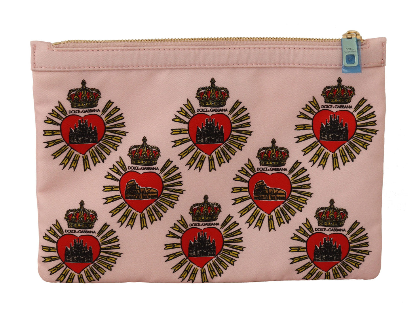 Dolce & Gabbana Elegantes rosa Herz Clutch Wallet