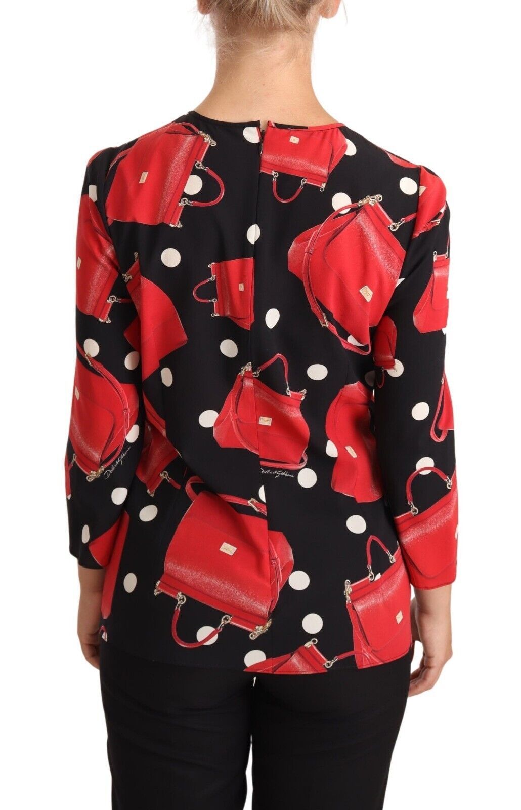 Dolce &amp; Gabbana Elegant blouse with pocket print from Sicily