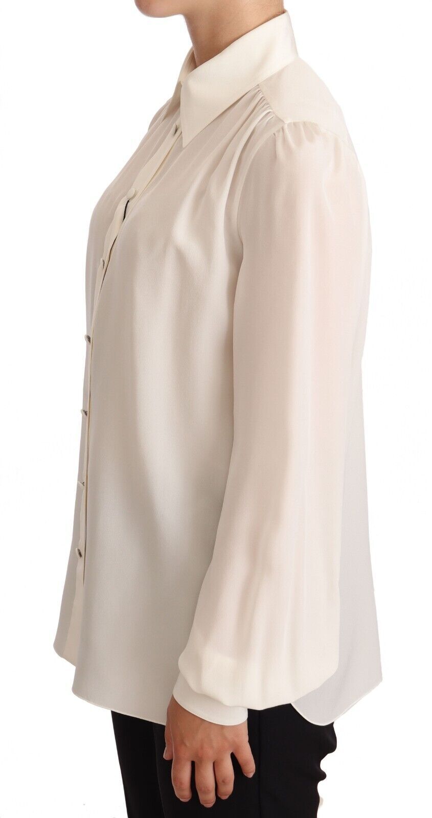 Dolce &amp; Gabbana Elegant silk top in off white