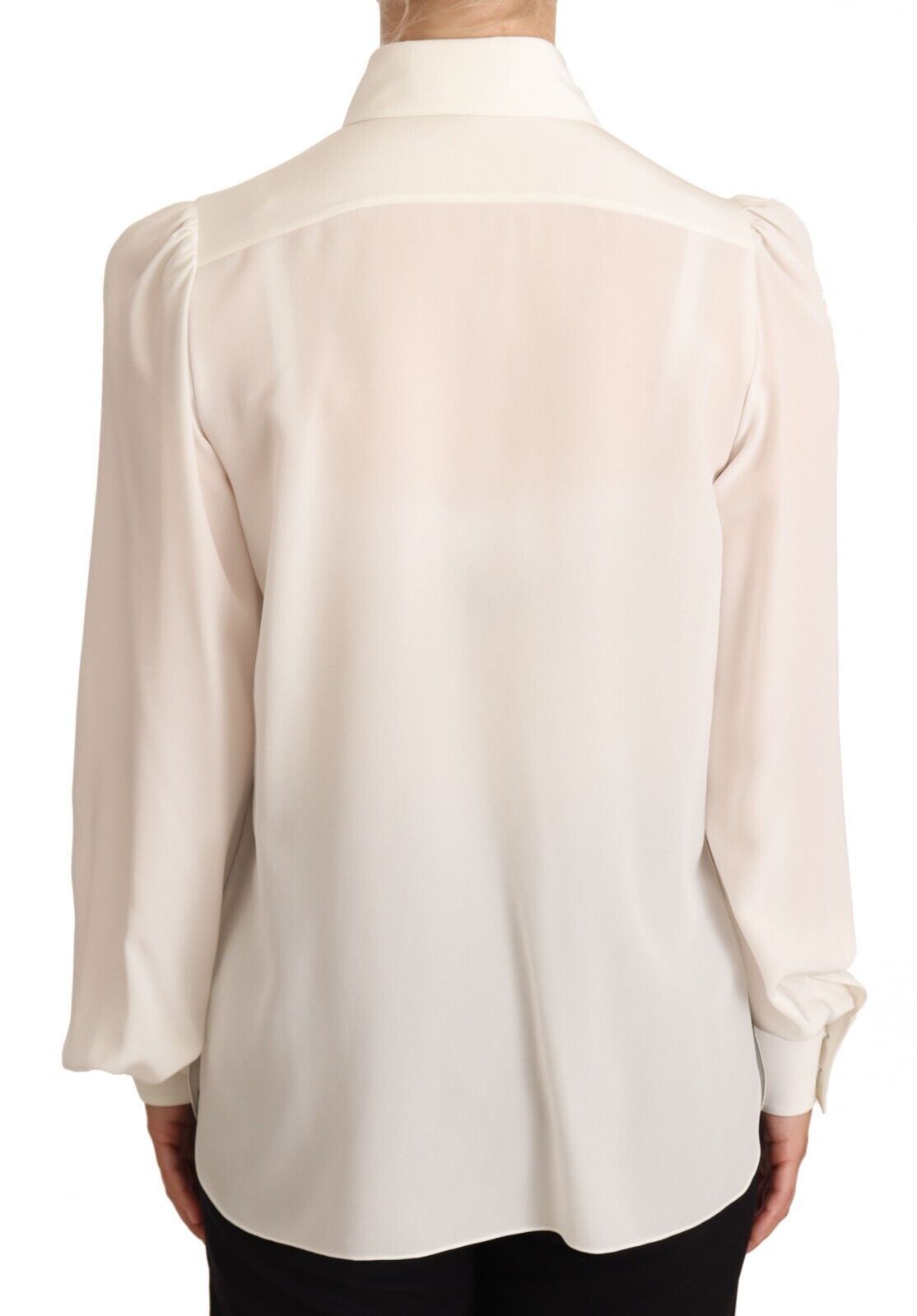 Dolce &amp; Gabbana Elegant silk top in off white