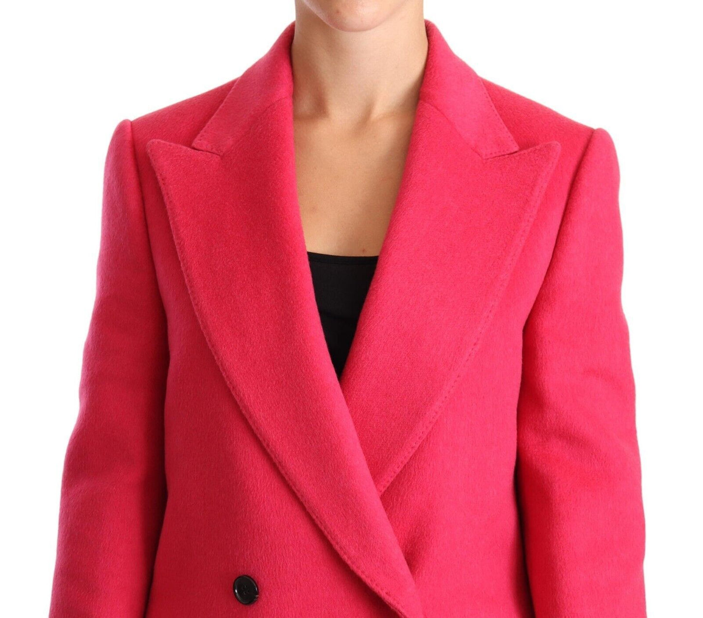 Dolce &amp; Gabbana Elegant pink coat made of wool and cashmere