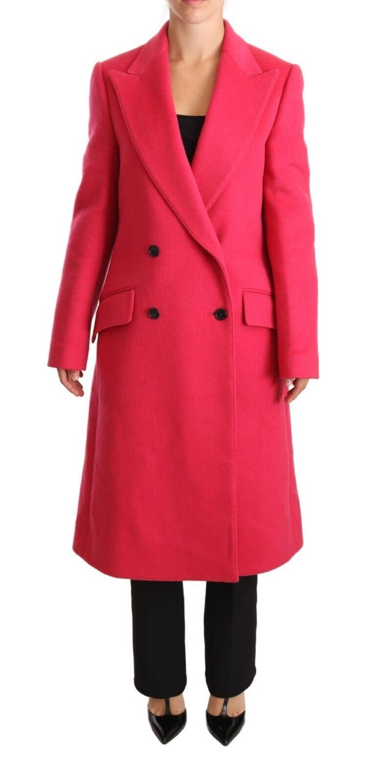 Dolce &amp; Gabbana Elegant pink coat made of wool and cashmere