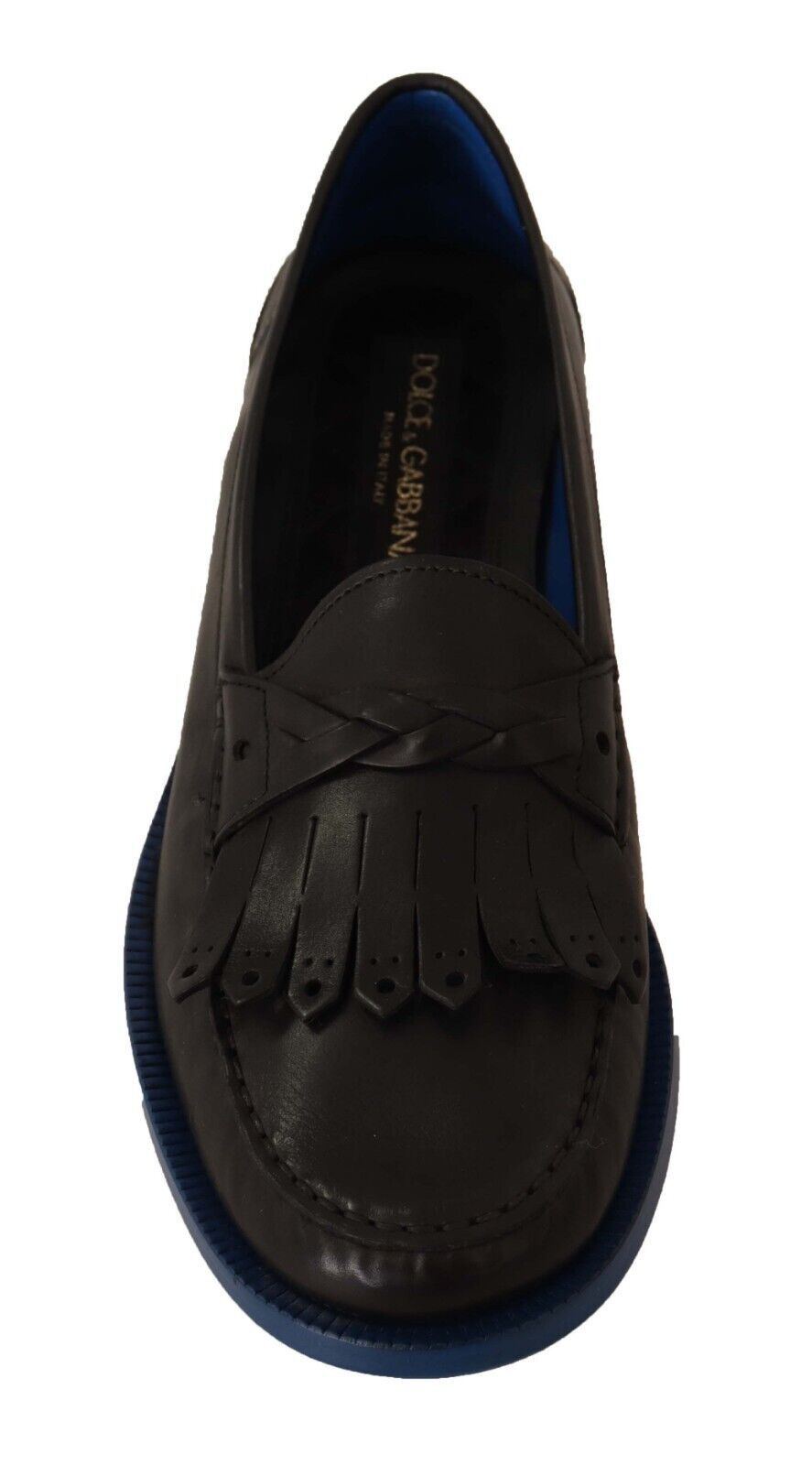 Dolce &amp; Gabbana Italian Luxury Leather Tassel Loafers