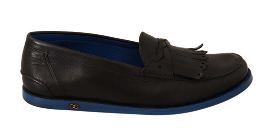 Dolce &amp; Gabbana Italian Luxury Leather Tassel Loafers