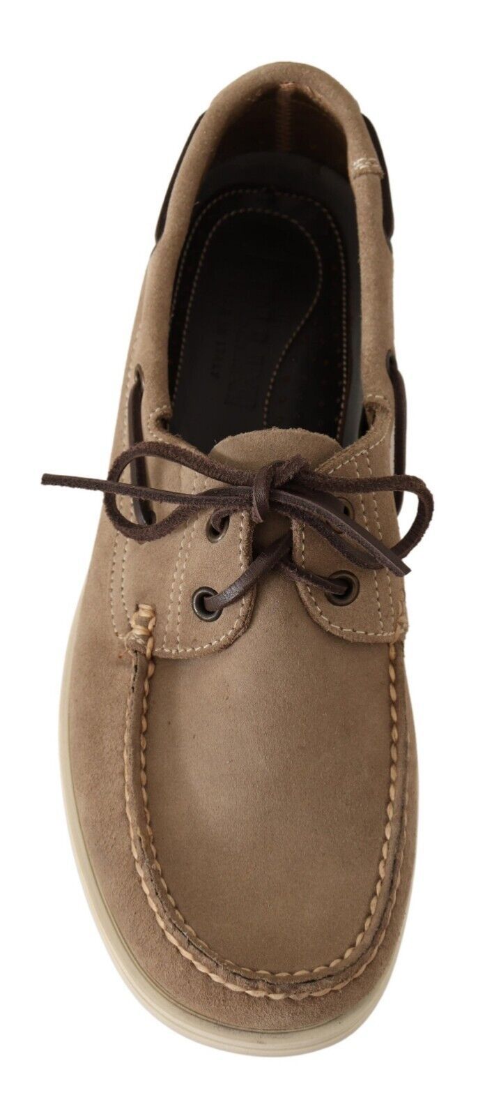 Pollini Elegant moccasins in beige suede for the sophisticated gentleman