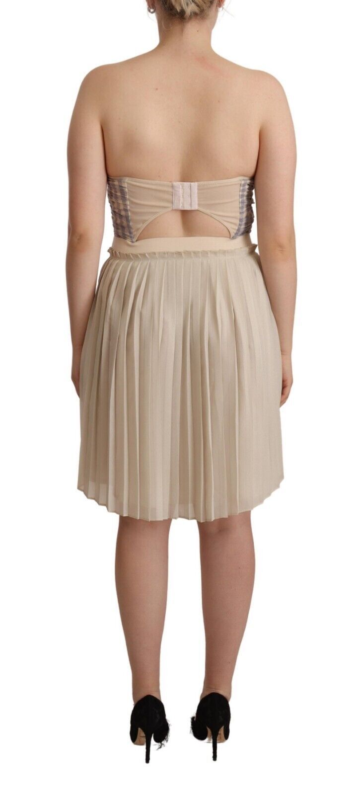 Guess Chic Strapless A-Line Dress in Beige