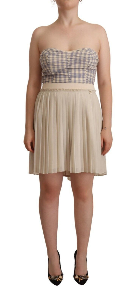 Guess Chic Strapless A-Line Dress in Beige