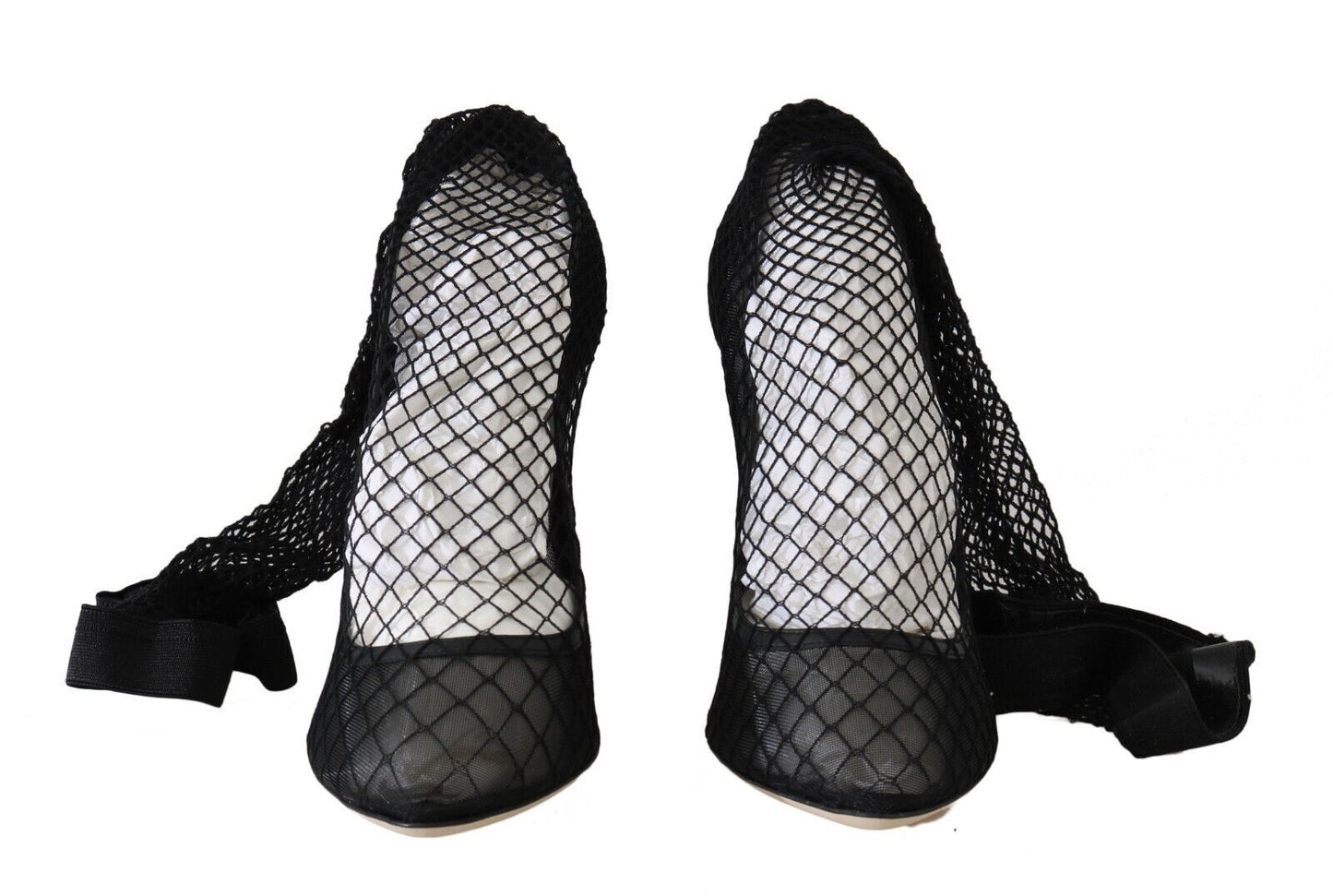 Dolce &amp; Gabbana Elegant fishnet pumps in timeless black