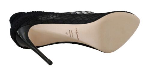 Dolce &amp; Gabbana Elegant fishnet pumps in timeless black