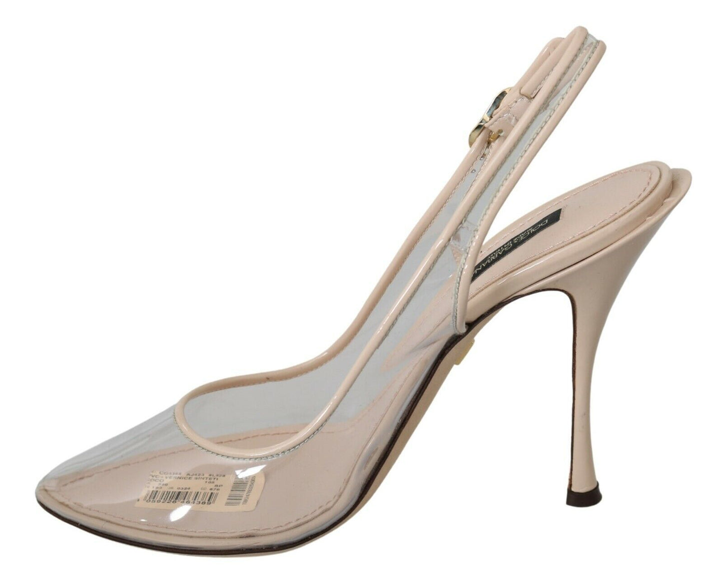 Dolce &amp; Gabbana Elegant Nude Beige Slingback Heels