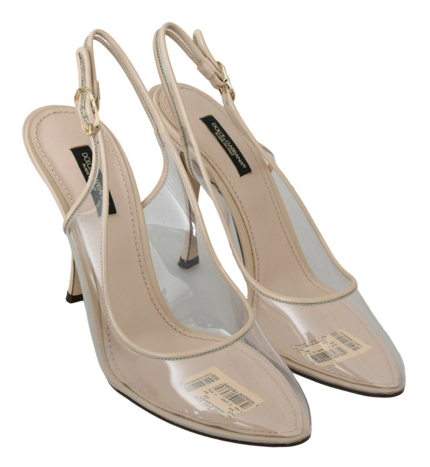 Dolce &amp; Gabbana Elegant Nude Beige Slingback Heels