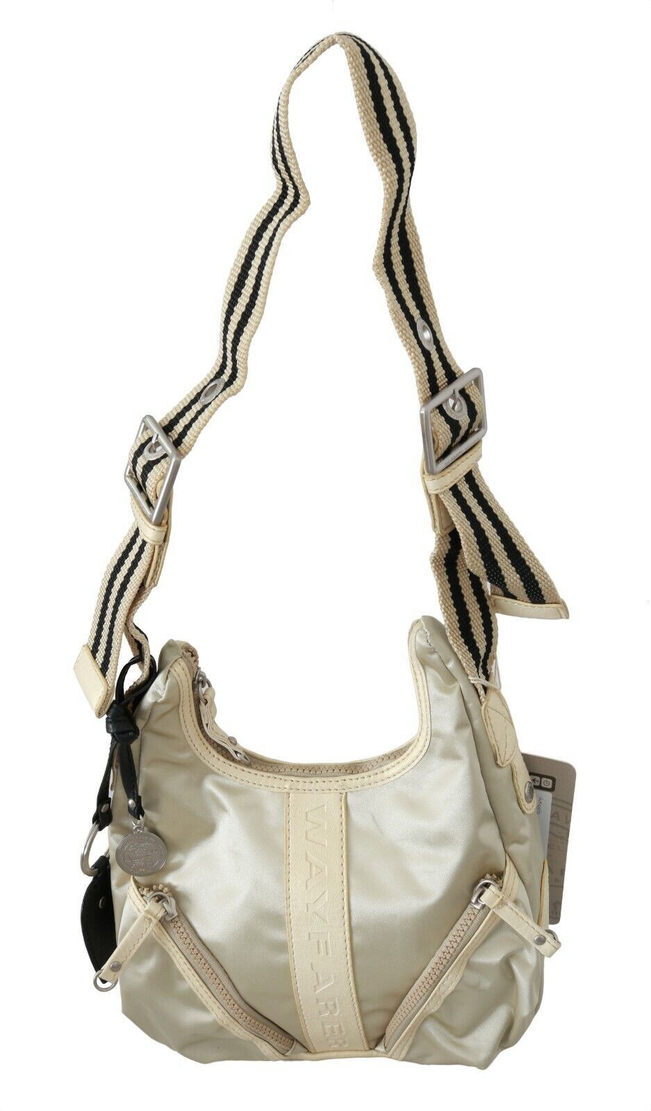 WAYFARER Chic shoulder bag made of white fabric - perfect for every occasion