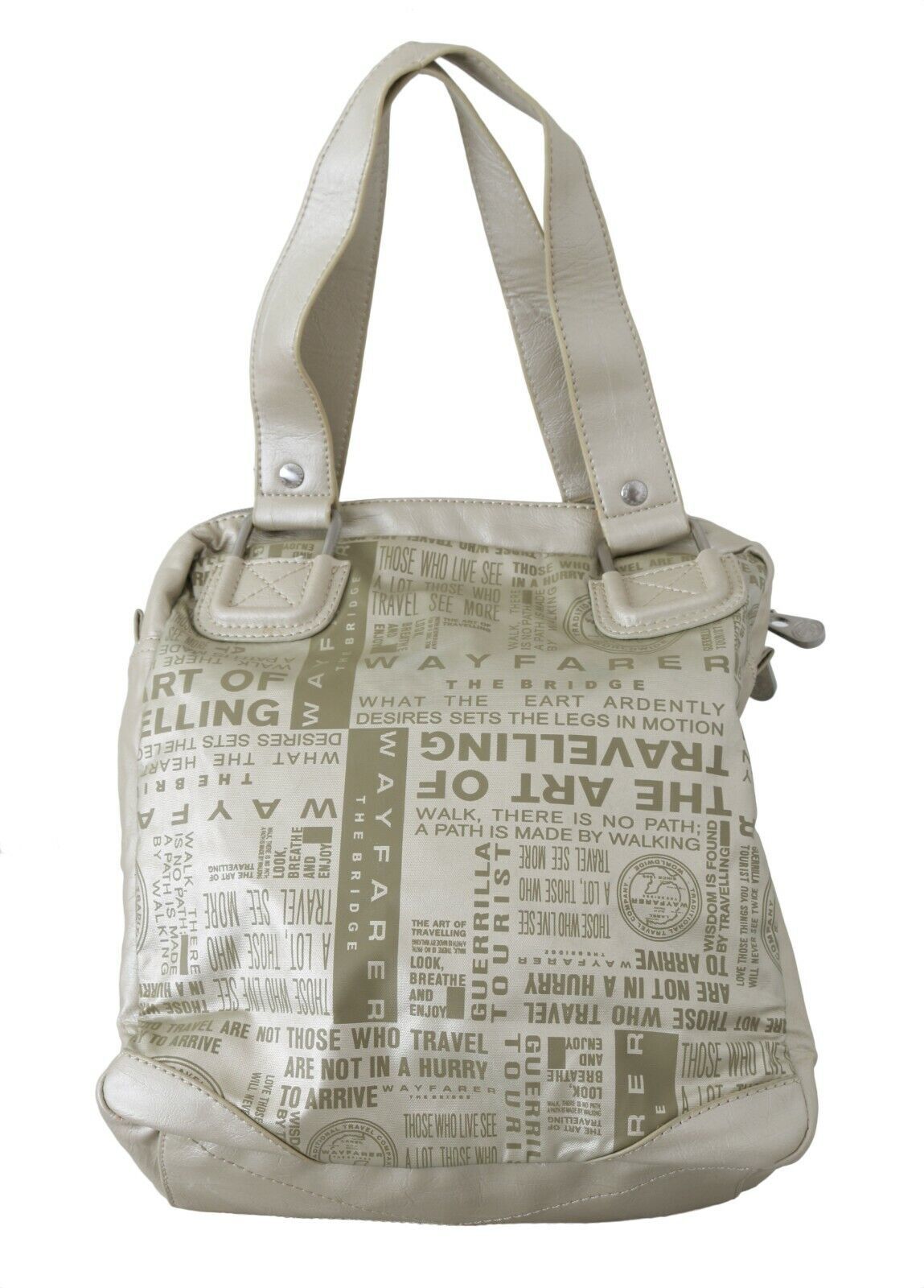 WAYFARER Chic shoulder bag made of white fabric