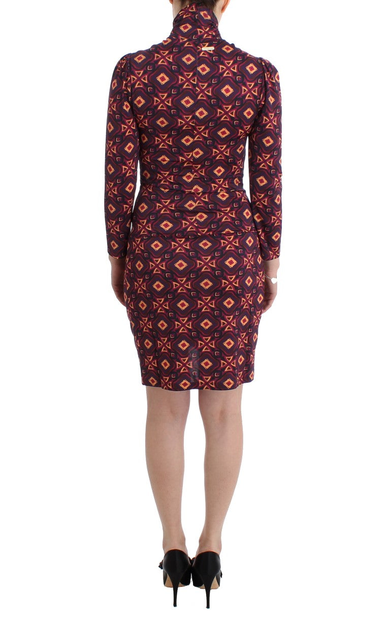 GF Ferre Chic dress with turtleneck in multicolor