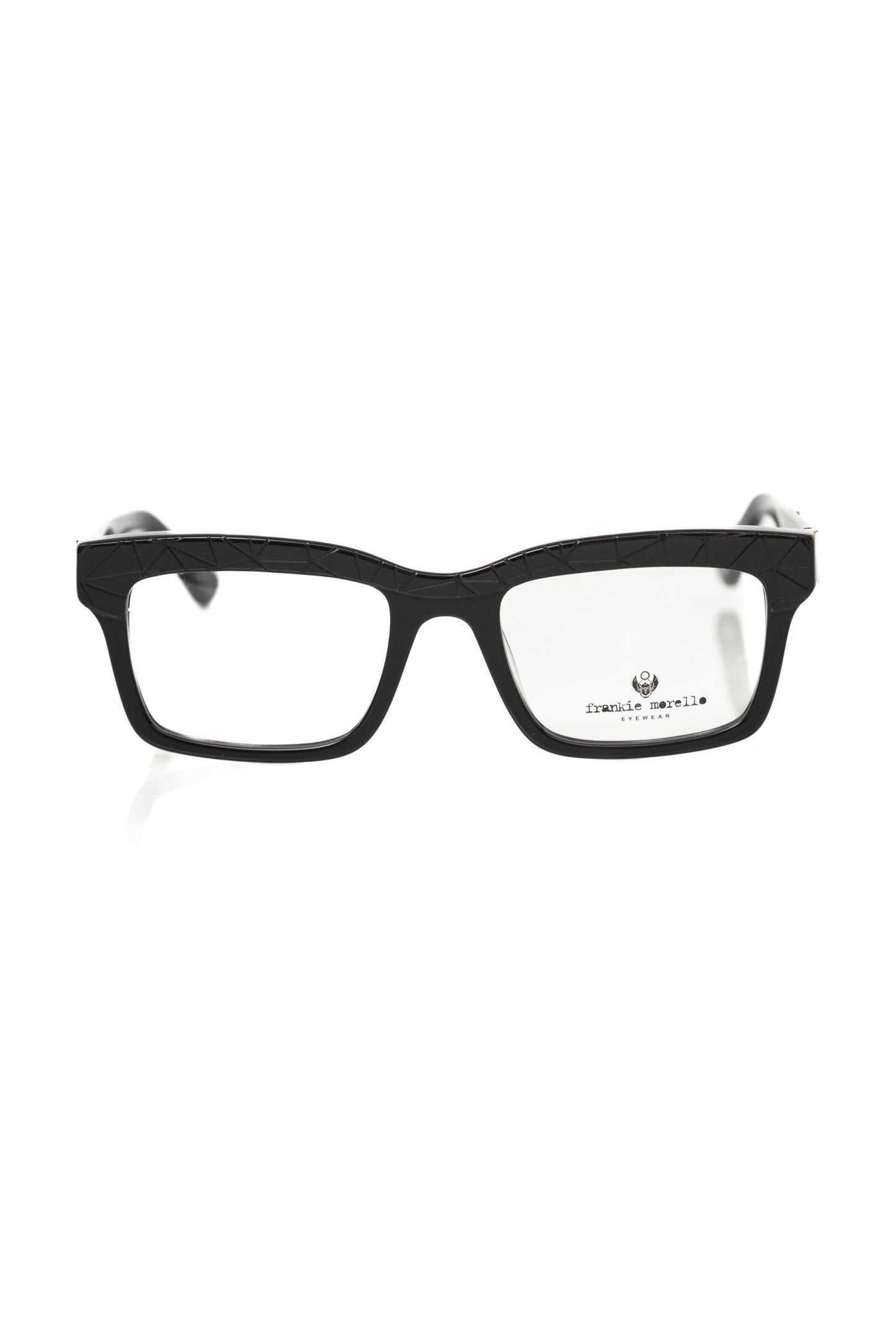 Frankie Morello Schwarzer Acetat Unisex Rahmen