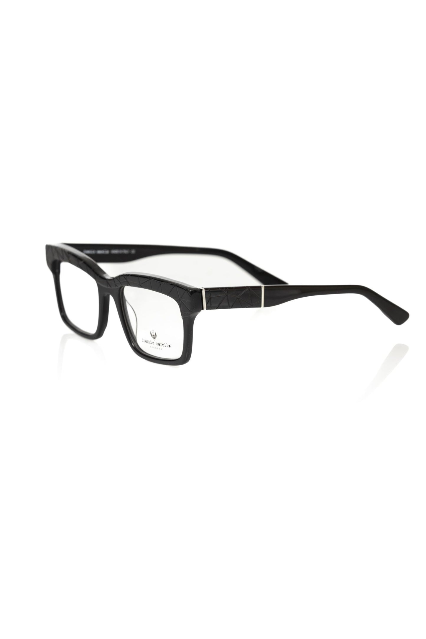 Frankie Morello Schwarzer Acetat Unisex Rahmen