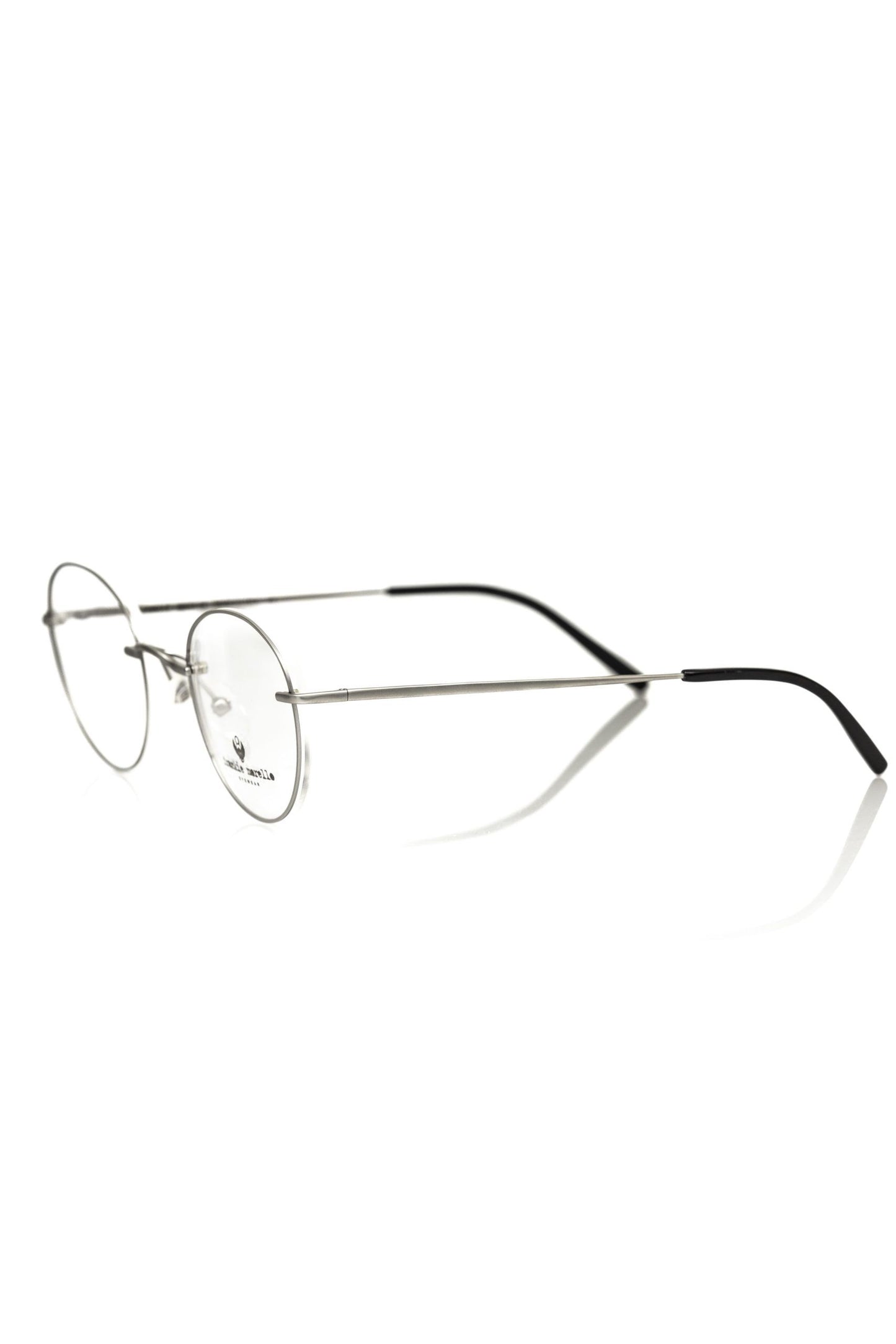 Frankie Morello "Silver Metallic Unisex Glasses Frame"