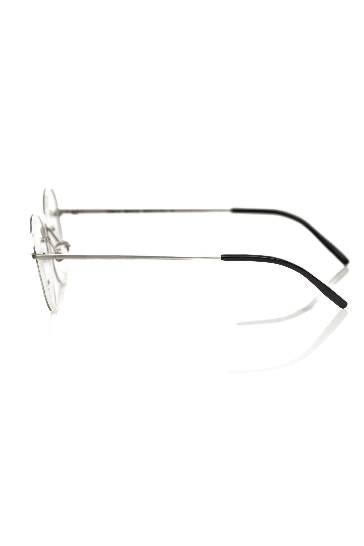 Frankie Morello "Silver Metallic Unisex Glasses Frame"