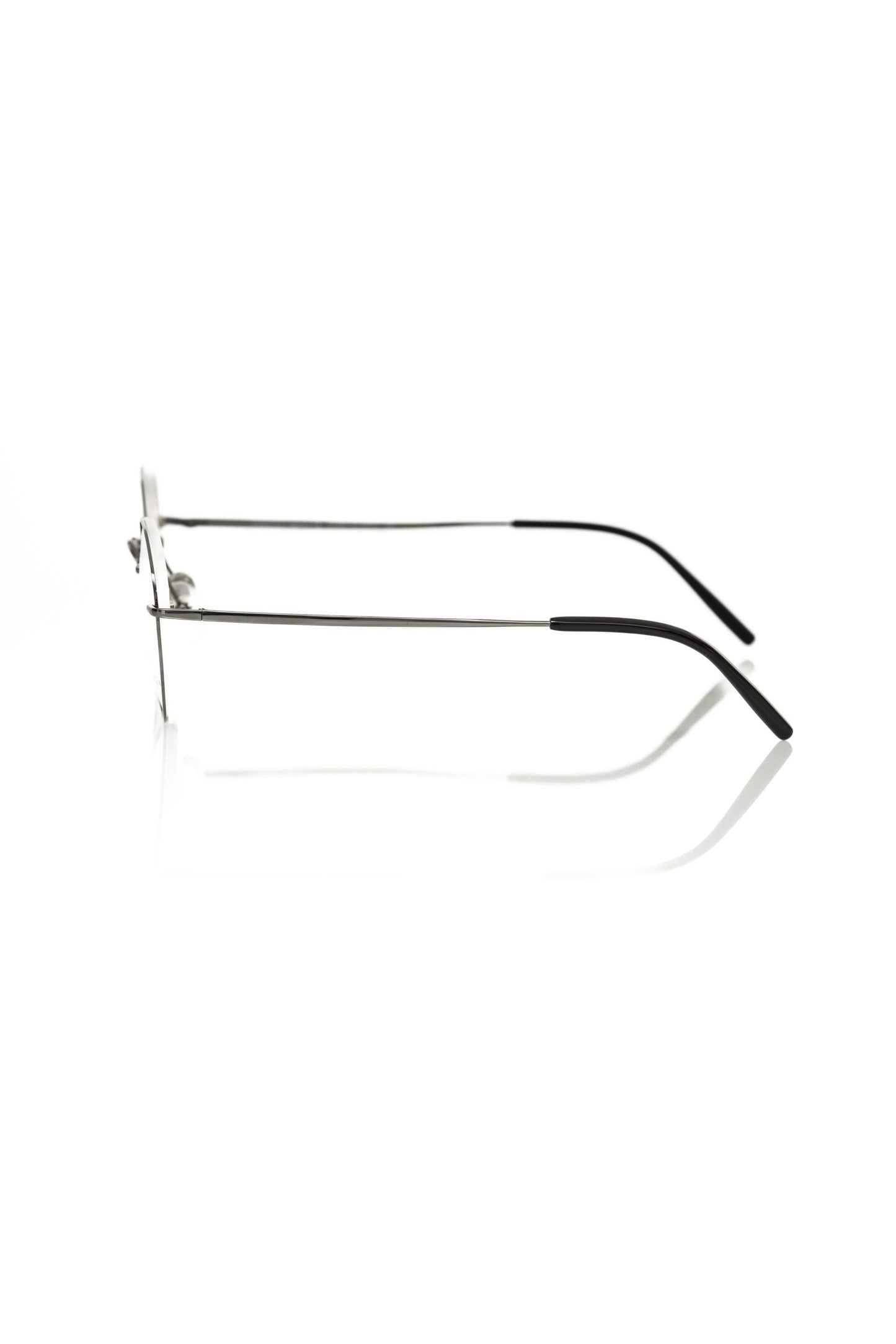 Frankie Morello Grey Metallic Unisex Eyeglasses Frame